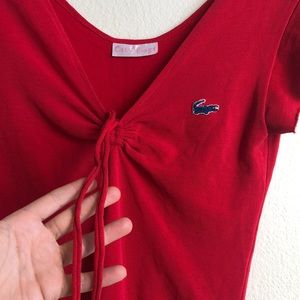 RARE Lacoste top, re-sewn and re-crafted. Sz Small